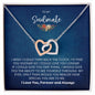 To My Soulmate | Interlocking Hearts necklace